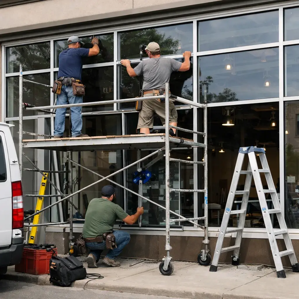 On Top of the World — window installation